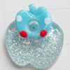 Resin Cabochons, No Hole Headwear & Costume Accessory, Apple, The other side is Flat 11x12mm, Sold by Bag