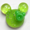 Resin Cabochons, No Hole Headwear & Costume Accessory, Animal Head, The other side is Flat 10x12mm, Sold by Bag