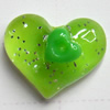 Resin Cabochons, No Hole Headwear & Costume Accessory, Heart, The other side is Flat 11x9mm, Sold by Bag