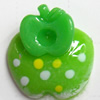 Resin Cabochons, No Hole Headwear & Costume Accessory, Apple, The other side is Flat 11x12mm, Sold by Bag