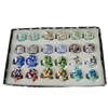 Lampwork Glass Rings Mix Color, Ring size:17-19mm, Sold by Box