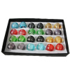 Lampwork Glass Rings Mix Color, Ring size:17-19mm, Sold by Box