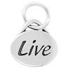 Zinc Alloy Message Pendant, Nickel-free and Lead-free, The Charm with Both Side Word, 11x11mm, Sold by PC