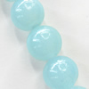 Natural Gemstone Jade Beads, Round 6mm Hole:About 1-1.5mm, Sold per 16-inch Strand