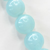 Natural Gemstone Jade Beads, Round 8mm Hole:About 1-1.5mm, Sold per 16-inch Strand