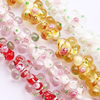 Foil Silver Lampwork Beads, Flower, 18x18x14mm, Hole:Approx 2mm, Sold by PC