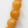 Natural Gemstone Jade Beads, Round 12mm Hole:About 1-1.5mm, Sold per 16-inch Strand