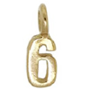 Zinc Alloy Number Pendant, Silver Color, Nickel-free and Lead-free, Number Charm 0-9, Approx 9x3mm, Sold by PC
