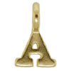 Zinc Alloy Alphabet Pendant, Gold Color, Nickel-free and Lead-free, Alphabet Charm A-Z, Approx 8x5mm,Sold by PC