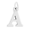 Zinc Alloy Alphabet Pendant, Platina Plated, Nickel-free and Lead-free,Alphabet Charm A-Z,Approx 14-15mm long,Sold by PC