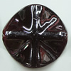 Acrylic Beads Plated AB, Twist Flat Round 24mm Hole:1.5mm, Sold by Bag