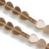 Cat's Eye jewelry Beads, Flat Heart, 4x4mm Length:16-inch, Sold by Strand
