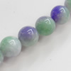 Natural Gemstone Beads, Round 4mm Hole:About 1-1.5mm, Sold per 16-inch Strand