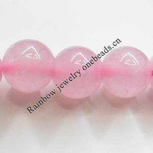 Natural Gemstone Beads, Round 4mm Hole:About 1-1.5mm, Sold per 16-inch Strand