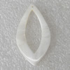 Carved Shell Pendant, Horse Eye 40x21mm Hole:1mm, Sold by PC