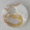 Carved Shell Pendant, Flat Round 40mm Hole:1mm, Sold by PC