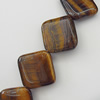 Gemstone Beads Strands, Tiger Eye Diamond 20mm Hole:1.5mm, Sold per 16-inch strand