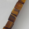 Gemstone Beads Strands, Tiger Eye Cube 8mm Hole:1mm, Sold per 16-inch strand