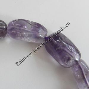 Bead,Amethyst(natural), 16x10mm Hole:1mm, Sold per 16-inch strand