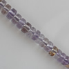 Bead,Amethyst(natural), Flat Round 6x3mm Hole:1mm, Sold per 16-inch strand