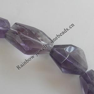 Bead,Amethyst(natural), Nugget 22x16mm Hole:1.5mm, Sold per 16-inch strand