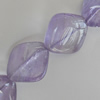 Bead,Amethyst(natural), Diamond 16mm Hole:1.5mm, Sold per 16-inch strand