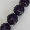 Bead,Amethyst(natural), Faceted Round 12mm Hole:1mm, Sold per 16-inch strand