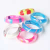 Acrylic Finger Ring, Mixed color & Size, 18-21mm, Hole:Approx 13-16mm, Sold by Group