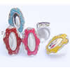 Acrylic Finger Ring, mixed color & size, Oval, 8-10.5#, 25x41x10mm, Hole:Approx 18-20mm, Sold by Bag