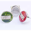 Acrylic Finger Ring, mixed color & size, Round, 8-10.5#, 30x30x6mm, Hole:Approx 18-20mm, Sold by Bag