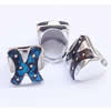 Acrylic Finger Ring, mixed color & size, Square, 8-10.5#, 27x27x10mm, Hole:Approx 18-20mm, Sold by Bag