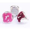 Acrylic Finger Ring, mixed color & size, Round, 8-10.5#, 30x30x12mm, Hole:Approx 18-20mm, Sold by Bag