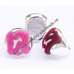 Acrylic Finger Ring, mixed color & size, Round, 8-10.5#, 30x30x12mm, Hole:Approx 18-20mm, Sold by Bag
