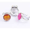 Acrylic Finger Ring, mixed color & size, Round, 8-10.5#, 20x20x10mm, Hole:Approx 18-20mm, Sold by Bag