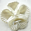 Imitation Pearl Acrylic beads, Flower, 27mm, Hole:1mm, Sold by Bag