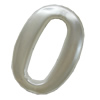 Imitation Pearl Acrylic Connector, Oval Donut, 35x25mm, Sold by Bag