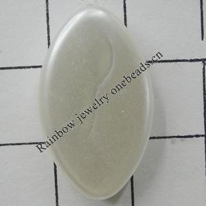 Imitation Pearl Acrylic beads, Horse eye, 24x14mm, Hole:2mm, Sold by Bag