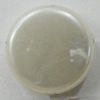 Imitation Pearl Acrylic beads, Flat Round, 14mm, Hole:2mm, Sold by Bag