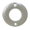 Imitation Pearl Acrylic Connector, Flat Round, 35mm, Hole:3mm, Sold by Bag