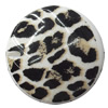 Spray-Painted Acrylic beads, Flat Round, 30mm, Hole:Approx 2mm, Sold by Bag