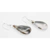 Agate Earring, Iron hook ear wire, Mixed color, Teardrop, 27x15x5mm, Length:2 Inch, Sold by Group