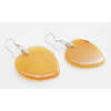 Agate Earring, Iron hook ear wire, Mixed color, Heart, 27x27x10mm, Length:2 Inch, Sold by Group