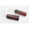 Agate Earring, Iron hook ear wire, Mixed color, Rectangle, 29x11x5mm, Length:1.5 Inch, Sold by Group