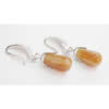 Agate Earring, Iron hook ear wire, Mixed color, 16x9mm, Length:1.5 Inch, Sold by Group