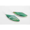 Agate Earring, Iron hook ear wire, Mixed color, 51x20x5mm, Length:2.5 Inch, Sold by Group