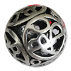 Hollow Bali Beads Zinc Alloy Jewelry Findings, Lead-free Round 25mm Hole:2.5mm, Sold by PC