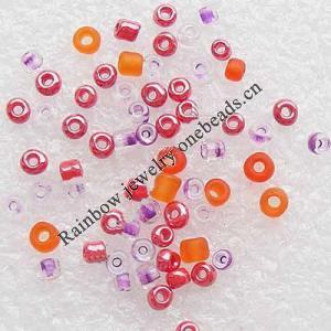 Glass Seed Beads, Mixed color, Approx:2mm-3mm, Sold by KG