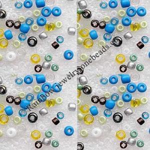 Glass Seed Beads, Mixed color, Approx:2mm-3mm, Sold by KG