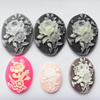 Cameos Resin Beads, No-Hole Jewelry findings, Mixed style, Mixed size，About:13x25-28x37mm, Sold by Group