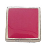 CCB Plastic Beads With Enamel, Square 20mm Hole:1.5mm, Sold by Bag